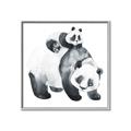 Picture of Mom and Baby Panda _GroupedProduct_Square_Mini_ _GroupedProduct_Square_Canvas_Framed_