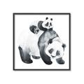 Picture of Mom and Baby Panda _GroupedProduct_Square_Mini_ _GroupedProduct_Square_Canvas_Framed_