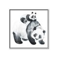 Picture of Mom and Baby Panda _GroupedProduct_Square_Mini_ _GroupedProduct_Square_Canvas_Framed_