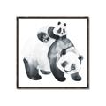 Picture of Mom and Baby Panda _GroupedProduct_Square_Mini_ _GroupedProduct_Square_Canvas_Framed_