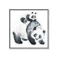 Picture of Mom and Baby Panda _GroupedProduct_Square_Mini_ _GroupedProduct_Square_Canvas_Framed_