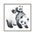 Picture of Mom and Baby Panda _GroupedProduct_Square_Mini_ _GroupedProduct_Square_Canvas_Framed_