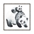 Picture of Mom and Baby Panda _GroupedProduct_Square_Mini_ _GroupedProduct_Square_Canvas_Framed_