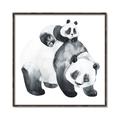 Picture of Mom and Baby Panda _GroupedProduct_Square_Mini_ _GroupedProduct_Square_Canvas_Framed_