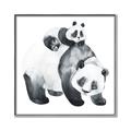Picture of Mom and Baby Panda _GroupedProduct_Square_Mini_ _GroupedProduct_Square_Canvas_Framed_