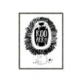 Picture of Roarrr _GroupedProduct_Rectangle_Portrait_Mini_ _GroupedProduct_Rectangle_Portrait_Canvas_Framed_