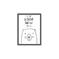 Picture of Be Brave Bear _GroupedProduct_Rectangle_Portrait_Mini_ _GroupedProduct_Rectangle_Portrait_Canvas_Framed_
