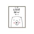 Picture of Be Brave Bear _GroupedProduct_Rectangle_Portrait_Mini_ _GroupedProduct_Rectangle_Portrait_Canvas_Framed_