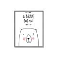 Picture of Be Brave Bear _GroupedProduct_Rectangle_Portrait_Mini_ _GroupedProduct_Rectangle_Portrait_Canvas_Framed_