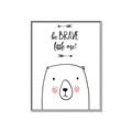 Picture of Be Brave Bear _GroupedProduct_Rectangle_Portrait_Mini_ _GroupedProduct_Rectangle_Portrait_Canvas_Framed_