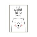 Picture of Be Brave Bear _GroupedProduct_Rectangle_Portrait_Mini_ _GroupedProduct_Rectangle_Portrait_Canvas_Framed_