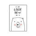 Picture of Be Brave Bear _GroupedProduct_Rectangle_Portrait_Mini_ _GroupedProduct_Rectangle_Portrait_Canvas_Framed_