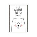 Picture of Be Brave Bear _GroupedProduct_Rectangle_Portrait_Mini_ _GroupedProduct_Rectangle_Portrait_Canvas_Framed_
