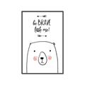 Picture of Be Brave Bear _GroupedProduct_Rectangle_Portrait_Mini_ _GroupedProduct_Rectangle_Portrait_Canvas_Framed_