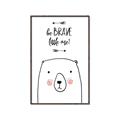 Picture of Be Brave Bear _GroupedProduct_Rectangle_Portrait_Mini_ _GroupedProduct_Rectangle_Portrait_Canvas_Framed_