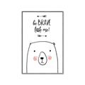 Picture of Be Brave Bear _GroupedProduct_Rectangle_Portrait_Mini_ _GroupedProduct_Rectangle_Portrait_Canvas_Framed_