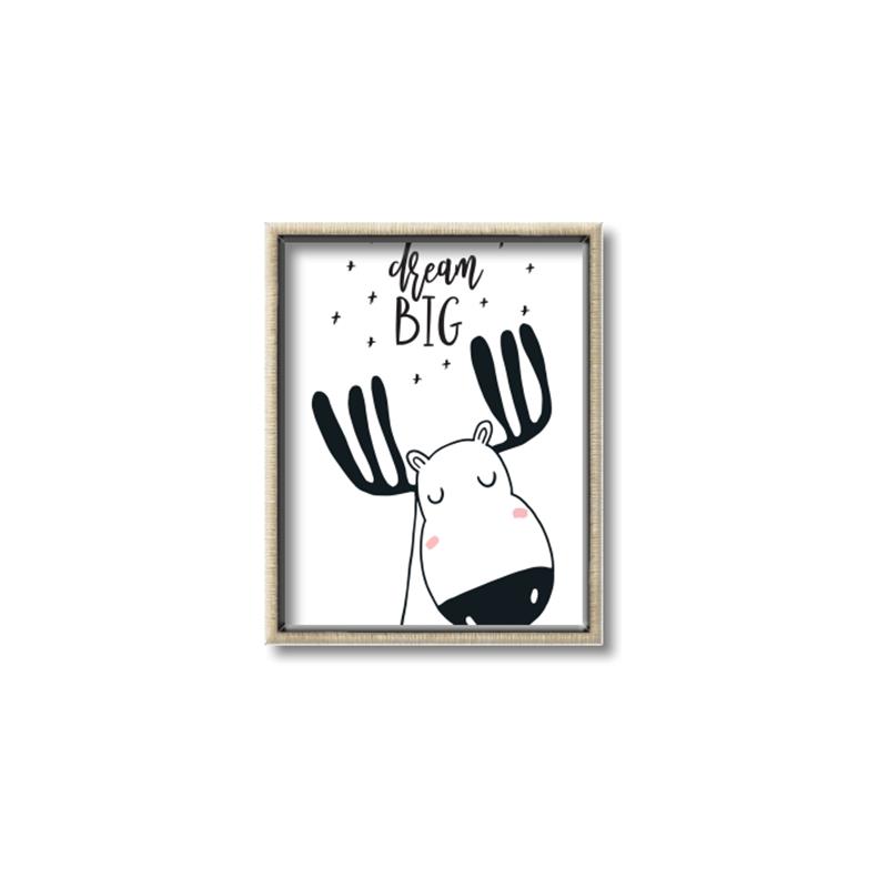 Picture of Dream Big Moose _GroupedProduct_Rectangle_Portrait_Mini_ _GroupedProduct_Rectangle_Portrait_Canvas_Framed_