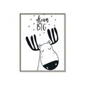 Picture of Dream Big Moose _GroupedProduct_Rectangle_Portrait_Mini_ _GroupedProduct_Rectangle_Portrait_Canvas_Framed_
