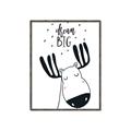 Picture of Dream Big Moose _GroupedProduct_Rectangle_Portrait_Mini_ _GroupedProduct_Rectangle_Portrait_Canvas_Framed_