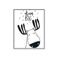Picture of Dream Big Moose _GroupedProduct_Rectangle_Portrait_Mini_ _GroupedProduct_Rectangle_Portrait_Canvas_Framed_