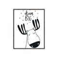 Picture of Dream Big Moose _GroupedProduct_Rectangle_Portrait_Mini_ _GroupedProduct_Rectangle_Portrait_Canvas_Framed_