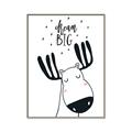 Picture of Dream Big Moose _GroupedProduct_Rectangle_Portrait_Mini_ _GroupedProduct_Rectangle_Portrait_Canvas_Framed_