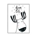 Picture of Dream Big Moose _GroupedProduct_Rectangle_Portrait_Mini_ _GroupedProduct_Rectangle_Portrait_Canvas_Framed_
