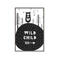 Picture of Wild Child  _GroupedProduct_Rectangle_Portrait_Mini_ _GroupedProduct_Rectangle_Portrait_Canvas_Framed_