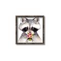 Picture of Garden Raccoon _GroupedProduct_Square_Mini_ _GroupedProduct_Square_Canvas_Framed_