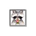 Picture of Garden Raccoon _GroupedProduct_Square_Mini_ _GroupedProduct_Square_Canvas_Framed_