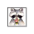 Picture of Garden Raccoon _GroupedProduct_Square_Mini_ _GroupedProduct_Square_Canvas_Framed_