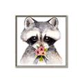 Picture of Garden Raccoon _GroupedProduct_Square_Mini_ _GroupedProduct_Square_Canvas_Framed_