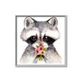 Picture of Garden Raccoon _GroupedProduct_Square_Mini_ _GroupedProduct_Square_Canvas_Framed_