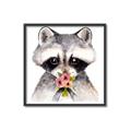 Picture of Garden Raccoon _GroupedProduct_Square_Mini_ _GroupedProduct_Square_Canvas_Framed_