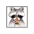 Picture of Garden Raccoon _GroupedProduct_Square_Mini_ _GroupedProduct_Square_Canvas_Framed_