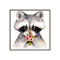 Picture of Garden Raccoon _GroupedProduct_Square_Mini_ _GroupedProduct_Square_Canvas_Framed_