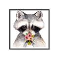 Picture of Garden Raccoon _GroupedProduct_Square_Mini_ _GroupedProduct_Square_Canvas_Framed_