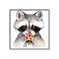 Picture of Garden Raccoon _GroupedProduct_Square_Mini_ _GroupedProduct_Square_Canvas_Framed_