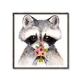 Picture of Garden Raccoon _GroupedProduct_Square_Mini_ _GroupedProduct_Square_Canvas_Framed_