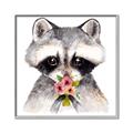 Picture of Garden Raccoon _GroupedProduct_Square_Mini_ _GroupedProduct_Square_Canvas_Framed_