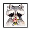 Picture of Garden Raccoon _GroupedProduct_Square_Mini_ _GroupedProduct_Square_Canvas_Framed_