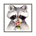 Picture of Garden Raccoon _GroupedProduct_Square_Mini_ _GroupedProduct_Square_Canvas_Framed_