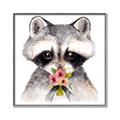 Picture of Garden Raccoon _GroupedProduct_Square_Mini_ _GroupedProduct_Square_Canvas_Framed_