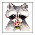 Picture of Garden Raccoon _GroupedProduct_Square_Mini_ _GroupedProduct_Square_Canvas_Framed_