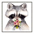 Picture of Garden Raccoon _GroupedProduct_Square_Mini_ _GroupedProduct_Square_Canvas_Framed_