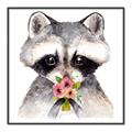 Picture of Garden Raccoon _GroupedProduct_Square_Mini_ _GroupedProduct_Square_Canvas_Framed_