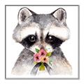Picture of Garden Raccoon _GroupedProduct_Square_Mini_ _GroupedProduct_Square_Canvas_Framed_
