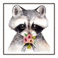 Picture of Garden Raccoon _GroupedProduct_Square_Mini_ _GroupedProduct_Square_Canvas_Framed_