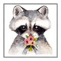 Picture of Garden Raccoon _GroupedProduct_Square_Mini_ _GroupedProduct_Square_Canvas_Framed_