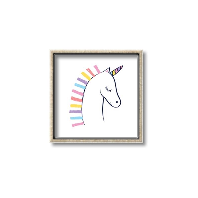 Picture of Pretty Unicorn _GroupedProduct_Square_Mini_ _GroupedProduct_Square_Canvas_Framed_